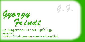 gyorgy frindt business card